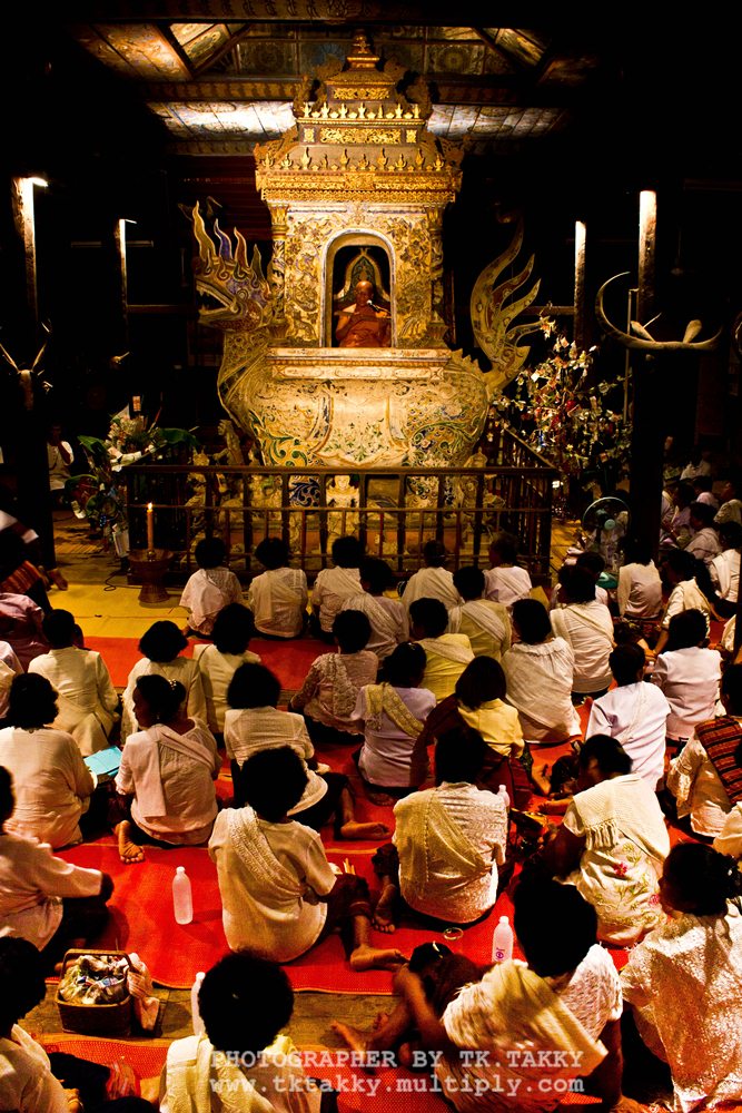พิธีเทศน์ปฐมโพธิแบบโบราณ วัดศรีนวลแสงสว่างอารมณ์